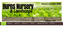 Tablet Screenshot of burnsnursery.com